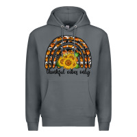 Rock Thankful Vibes Only Premium Hoodie - CowhideDigitalArt
