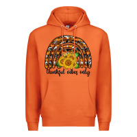 Carrot Thankful Vibes Only Premium Hoodie - CowhideDigitalArt