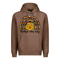 Chestnut Thankful Vibes Only Premium Hoodie - CowhideDigitalArt