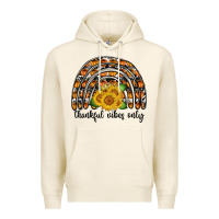 Tofu Thankful Vibes Only Premium Hoodie - CowhideDigitalArt