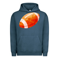 Pigment Midnight Navy american football  pigskin  gridiron football Urban Hoodie - FaDigitalArtStudio