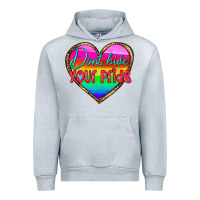 Heather Grey dont hide your pride Urban Hoodie - HRA Design Shop