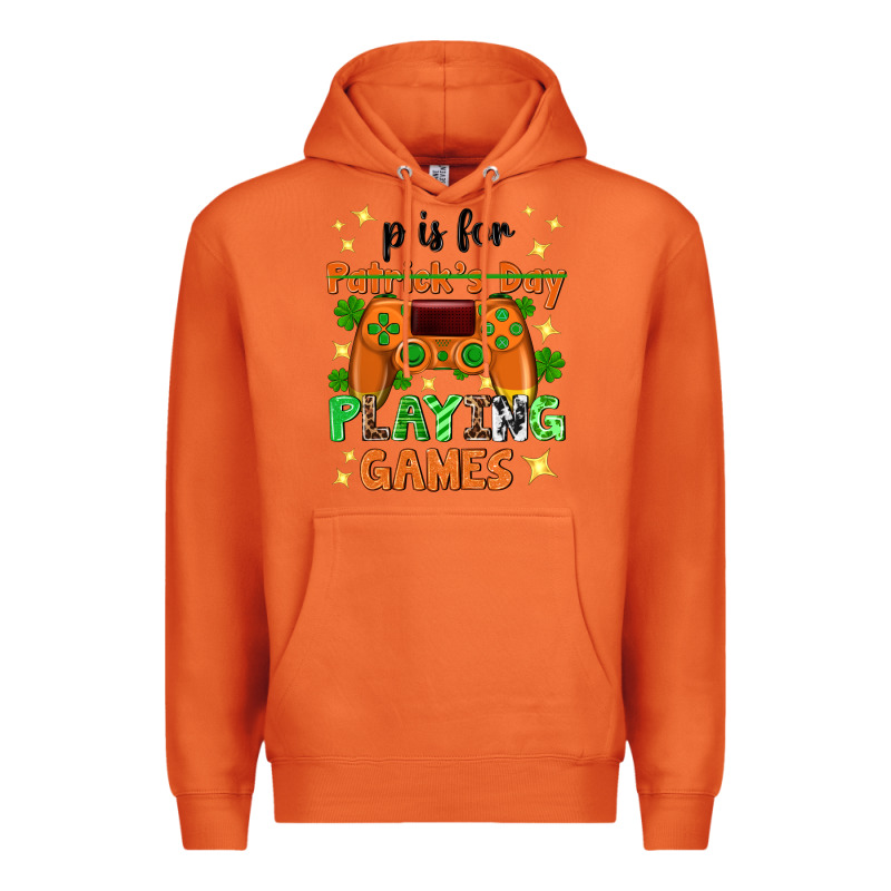 P Is Patrick's Day Playing Games Premium Hoodie by Neo Western | Teevron