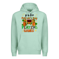 Seafoam P is Patrick's Day playing games Premium Hoodie - Neo Western