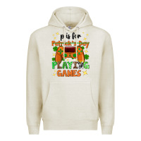 Oatmeal Heather P is Patrick's Day playing games Premium Hoodie - Neo Western