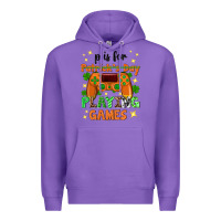 Purple P is Patrick's Day playing games Premium Hoodie - Neo Western