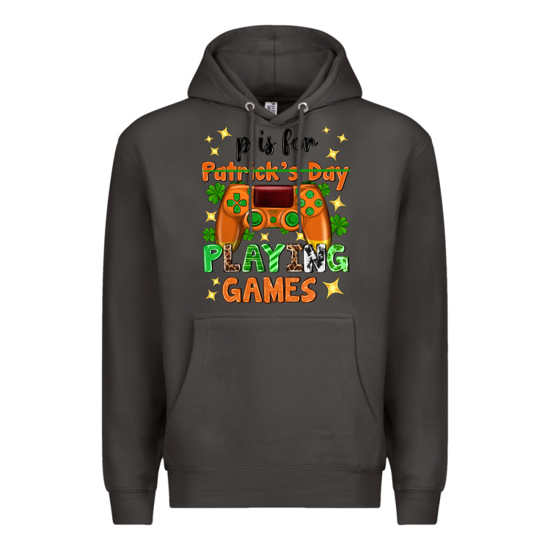 P Is Patrick's Day Playing Games Premium Hoodie by Neo Western | Teevron