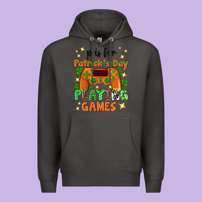 P Is Patrick's Day Playing Games Premium Hoodie Designed By Neo Western