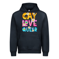 Navy gay love queer Urban Hoodie - HRA Design Shop