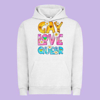 Gay Love Queer Urban Hoodie Designed By Hra Design Shop
