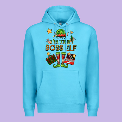 Im The Boss Elf Premium Hoodie Designed By Fadigitalartstudio