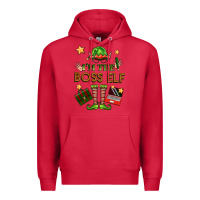Cardinal im the boss elf Premium Hoodie - FaDigitalArtStudio