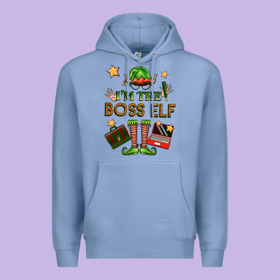 Im The Boss Elf Premium Hoodie Designed By Fadigitalartstudio