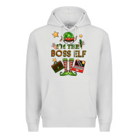 Dove Grey im the boss elf Premium Hoodie - FaDigitalArtStudio