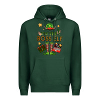 Sports Green im the boss elf Premium Hoodie - FaDigitalArtStudio