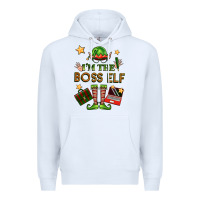 White im the boss elf Premium Hoodie - FaDigitalArtStudio