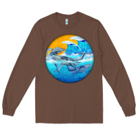 Chestnut humpback whale Long Sleeve Tee - BarkalooDesign