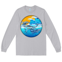 Moon Dust humpback whale Long Sleeve Tee - BarkalooDesign