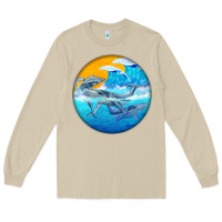 Mushroom humpback whale Long Sleeve Tee - BarkalooDesign