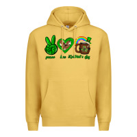 Peace Love Luck St. Patrick's Day Premium Hoodie | Teevron