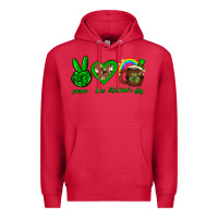 Cardinal Peace love luck St. Patrick's Day Premium Hoodie - Neo Western
