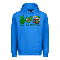 True Royal Peace love luck St. Patrick's Day Premium Hoodie - Neo Western