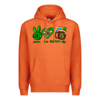 Carrot Peace love luck St. Patrick's Day Premium Hoodie - Neo Western