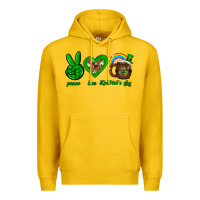 Lemon Peace love luck St. Patrick's Day Premium Hoodie - Neo Western
