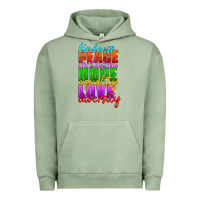 Pigment Oil Green kindness peace inclusion hope equality love diversity Urban Hoodie - HRA Design Shop