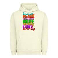 Pigment Pistachio kindness peace inclusion hope equality love diversity Urban Hoodie - HRA Design Shop