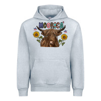 Heather Grey Moorica Urban Hoodie - CowhideDigitalArt