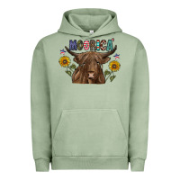 Pigment Oil Green Moorica Urban Hoodie - CowhideDigitalArt