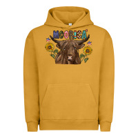 Pigment Peanut Butter Moorica Urban Hoodie - CowhideDigitalArt