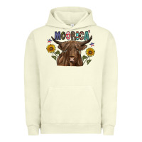 Pigment Pistachio Moorica Urban Hoodie - CowhideDigitalArt