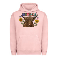 Pigment Salmon Moorica Urban Hoodie - CowhideDigitalArt