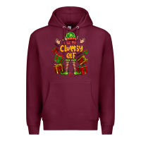 Burgundy im the clumsy elf Premium Hoodie - FaDigitalArtStudio