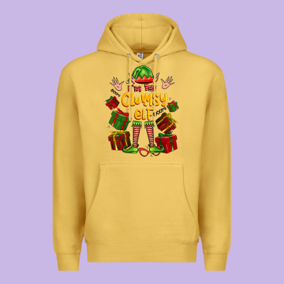 Im The Clumsy Elf Premium Hoodie Designed By Fadigitalartstudio