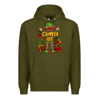 Army Green im the clumsy elf Premium Hoodie - FaDigitalArtStudio