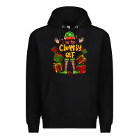 Black im the clumsy elf Premium Hoodie - FaDigitalArtStudio