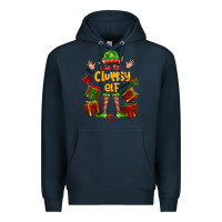 Navy im the clumsy elf Premium Hoodie - FaDigitalArtStudio