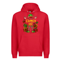 Red im the clumsy elf Premium Hoodie - FaDigitalArtStudio