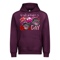 Mauve Wine valentines day monster truck Urban Hoodie - RacoonDesign
