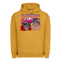 Pigment Peanut Butter valentines day monster truck Urban Hoodie - RacoonDesign