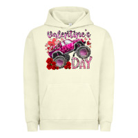 Pigment Pistachio valentines day monster truck Urban Hoodie - RacoonDesign