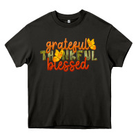 Asphalt Fall Grateful Thankful Blessed Heavy Core Tee - LillyAllenDesigns