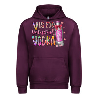 Mauve Wine vis for valentine vodka Urban Hoodie - RacoonDesign