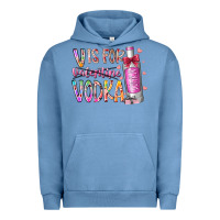Pigment Pebble Blue vis for valentine vodka Urban Hoodie - RacoonDesign