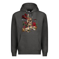 Charcoal Heather hair hustler 3 Premium Hoodie - SublimationCraftShop