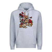 Heather Grey hair hustler 3 Premium Hoodie - SublimationCraftShop
