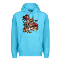 Ocean Blue hair hustler 3 Premium Hoodie - SublimationCraftShop